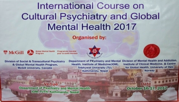 The International Course on Cultural Psychiatry and Global Mental Health 2017